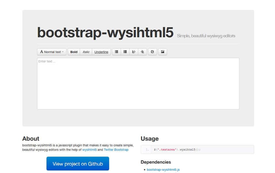 bootstrap-wysihtml5