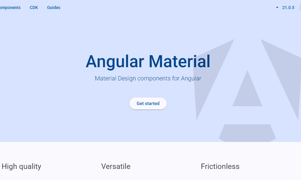 25+ Best Material Design Frameworks 23 Angular Material