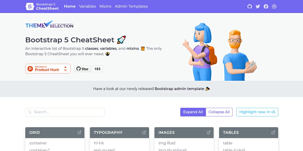 Bootstrap 5 CheatSheet