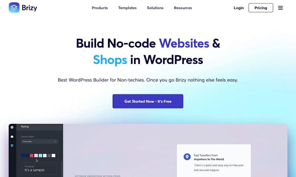 15+ Best Drag and Drop Wordpress Page Builders 23 Brizy