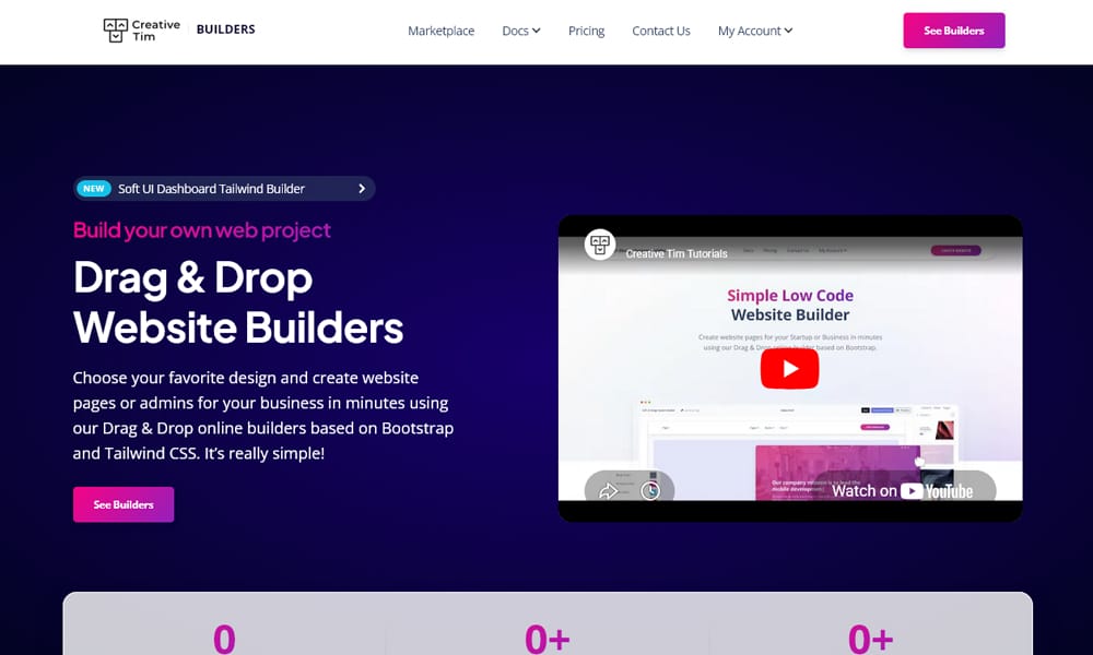 40+ Best Bootstrap Editors & Builders 34 Creative Tim Builder