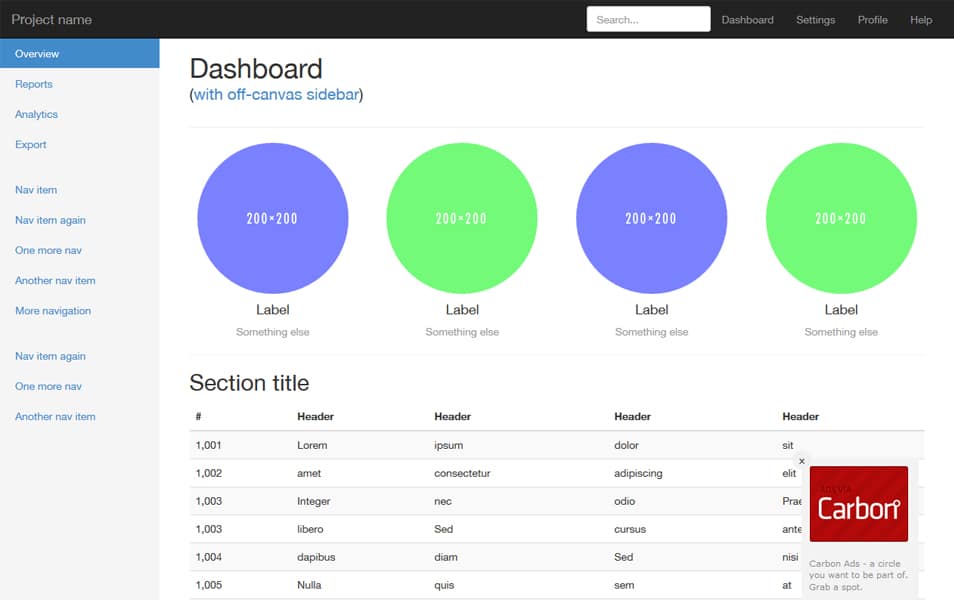 100+ Best Free Bootstrap Admin Templates 168 Dashboard Sidebar Bootstrap Template