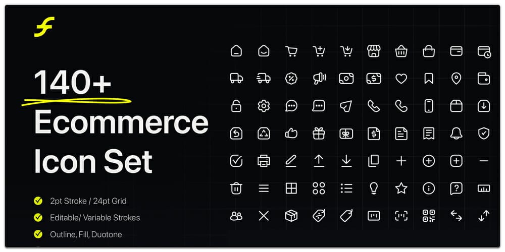 Latest Free E-commerce Icon Sets 41 Ecommerce Icon Set
