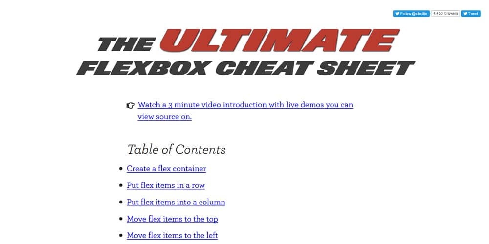 Flexbox Cheat Sheet