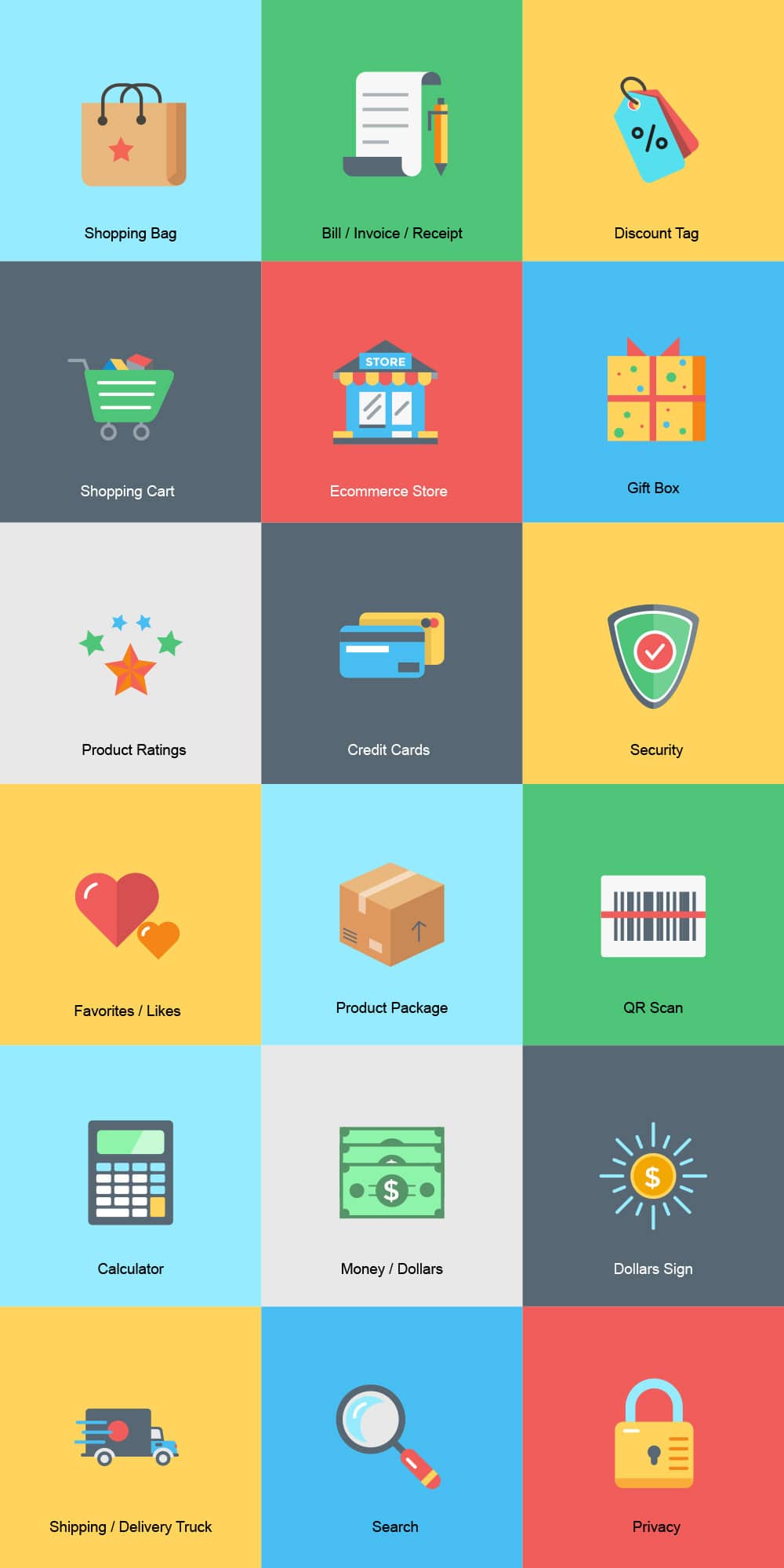 Latest Free Useful UI Elements PSD For E-commerce Websites 31 Free Ecommerce Icons