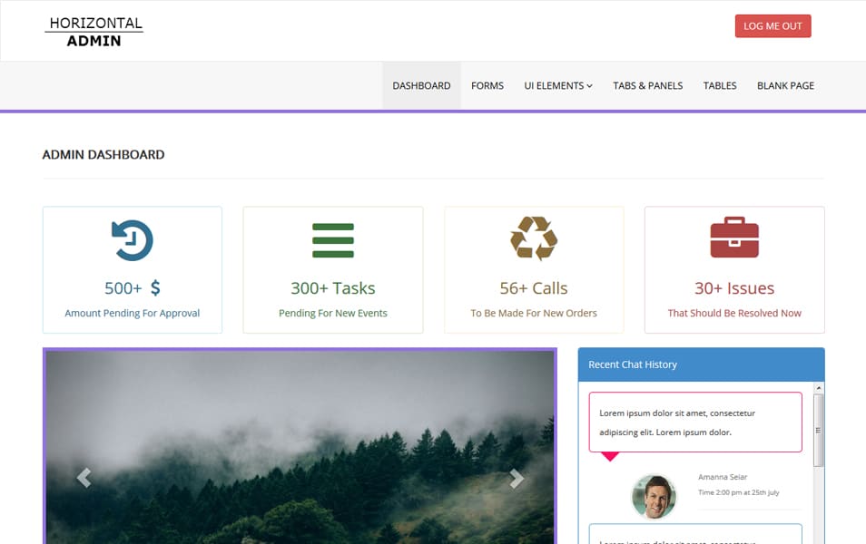 100+ Best Free Bootstrap Admin Templates 174 Free Responsive Horizontal Admin Template