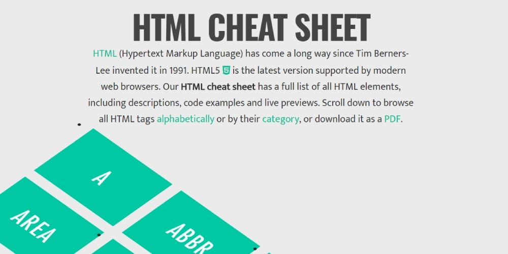 HTML Cheat Sheet