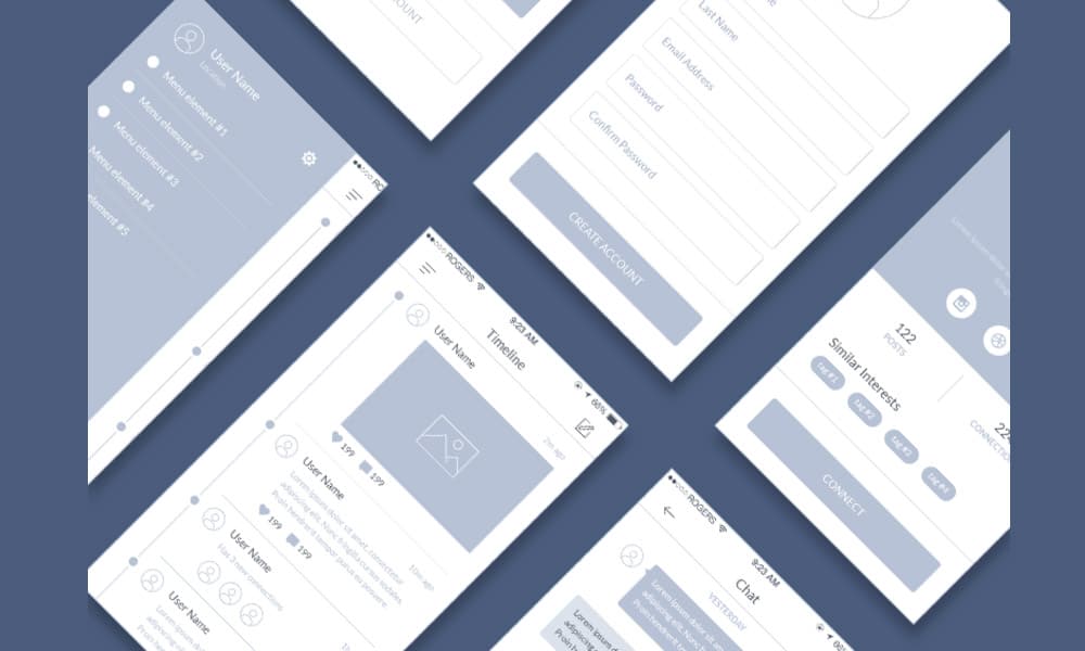 Mobile Wireframe