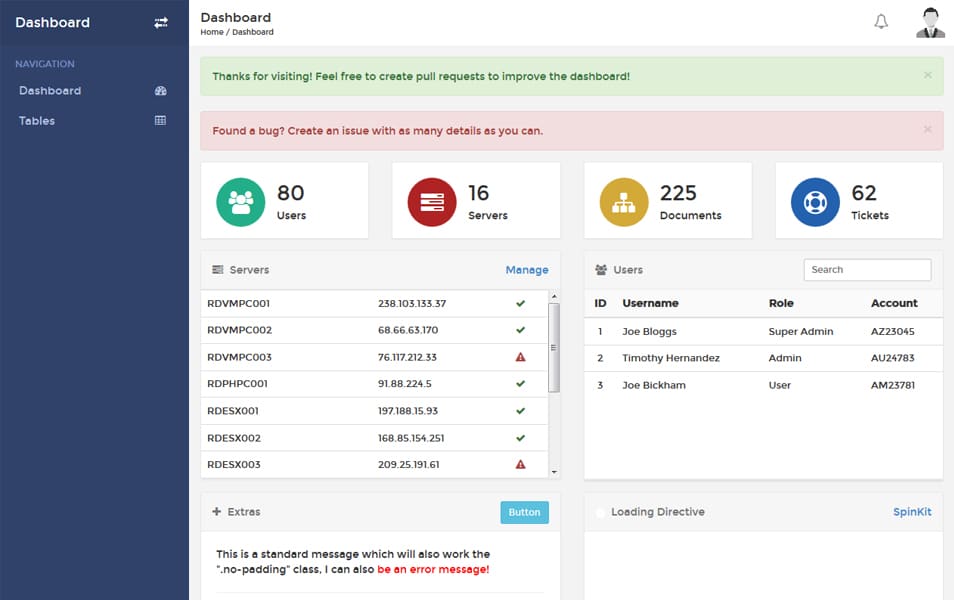 100+ Best Free Bootstrap Admin Templates 179 RDash Admin dashboard Template