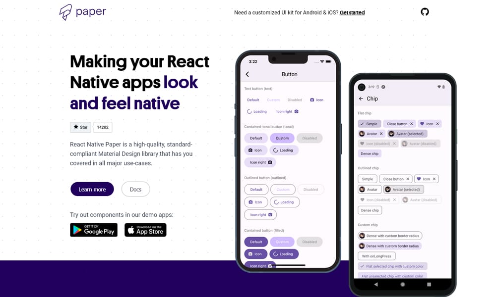 25+ Best Material Design Frameworks 21 React Native Paper