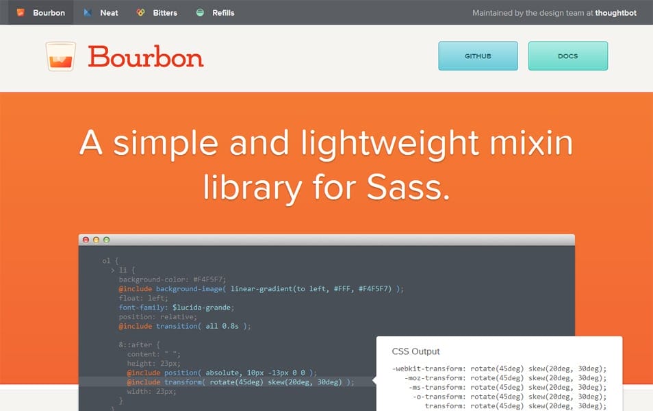 The Ultimate SASS Resources & Tools 94 Bourbon