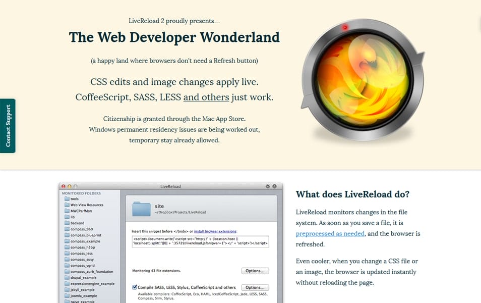 The Ultimate SASS Resources & Tools 44 LiveReload