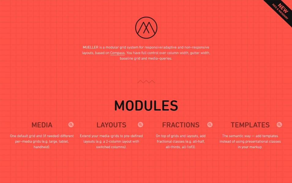 The Ultimate SASS Resources & Tools 33 MUELLER GRID SYSTEM