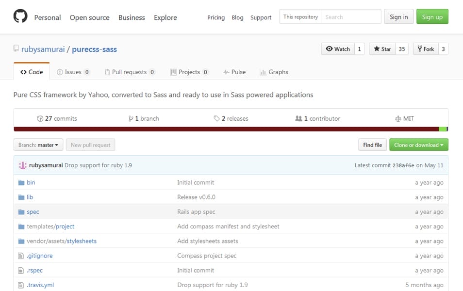 The Ultimate SASS Resources & Tools 29 Pure CSS for Sass