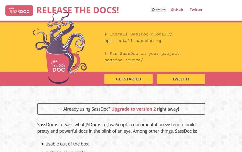 The Ultimate SASS Resources & Tools 103 Sass Doc