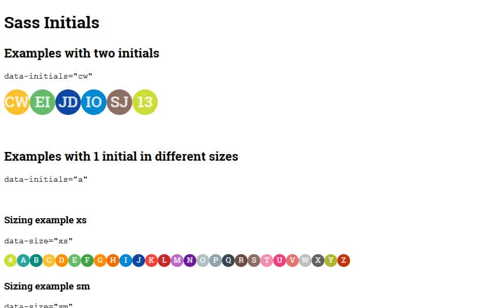 The Ultimate SASS Resources & Tools 128 Sass Initials Avatar