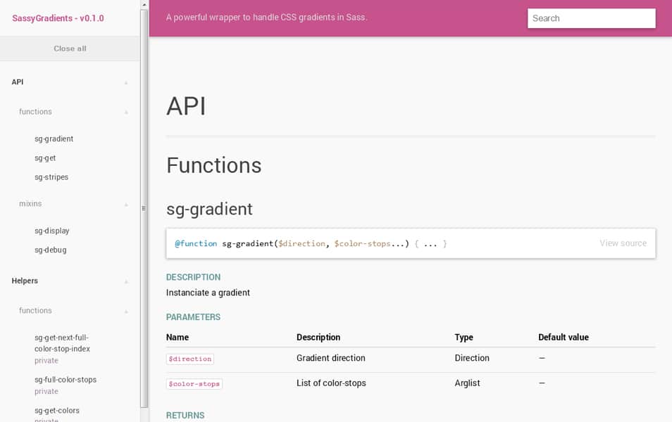 The Ultimate SASS Resources & Tools 65 SassyGradients
