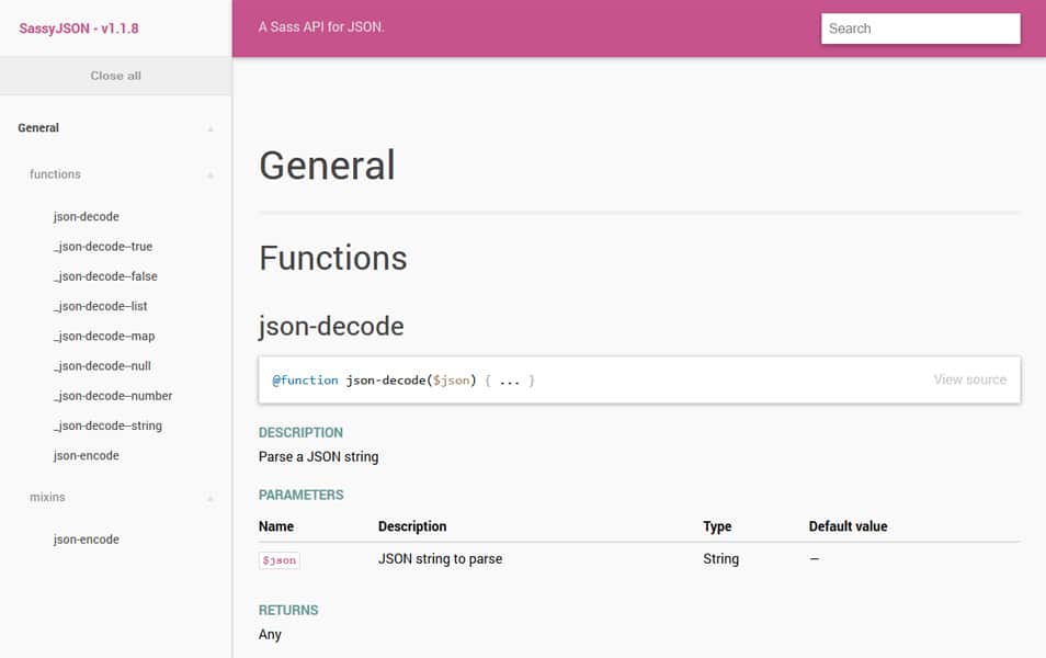The Ultimate SASS Resources & Tools 86 SassyJSON
