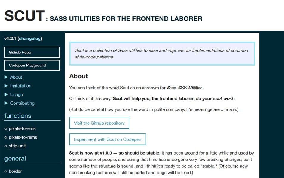 The Ultimate SASS Resources & Tools 106 Scut