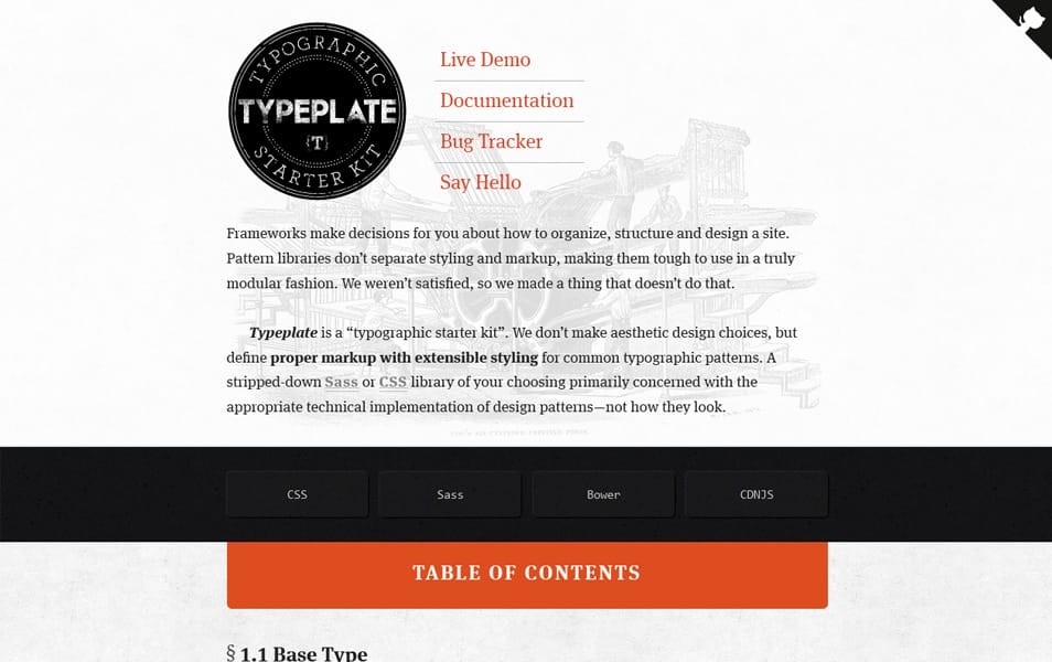 The Ultimate SASS Resources & Tools 57 Typeplate