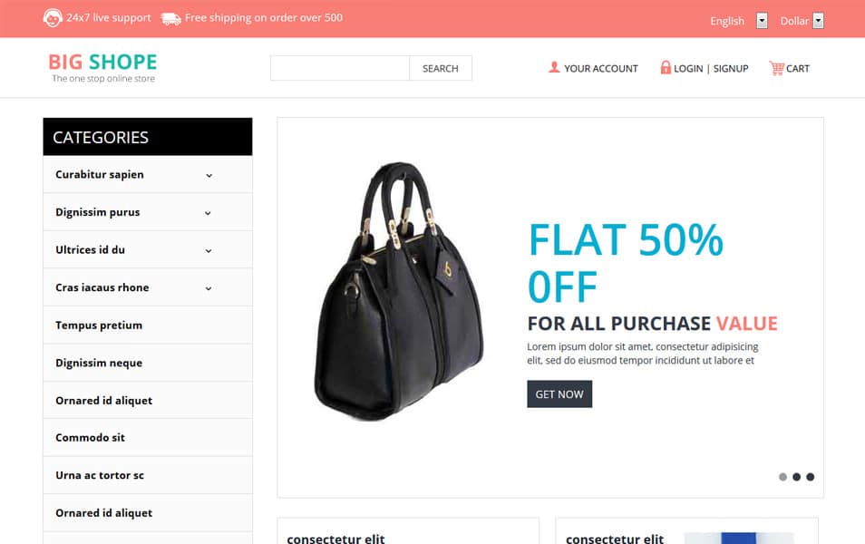 Big Shope HTML Template