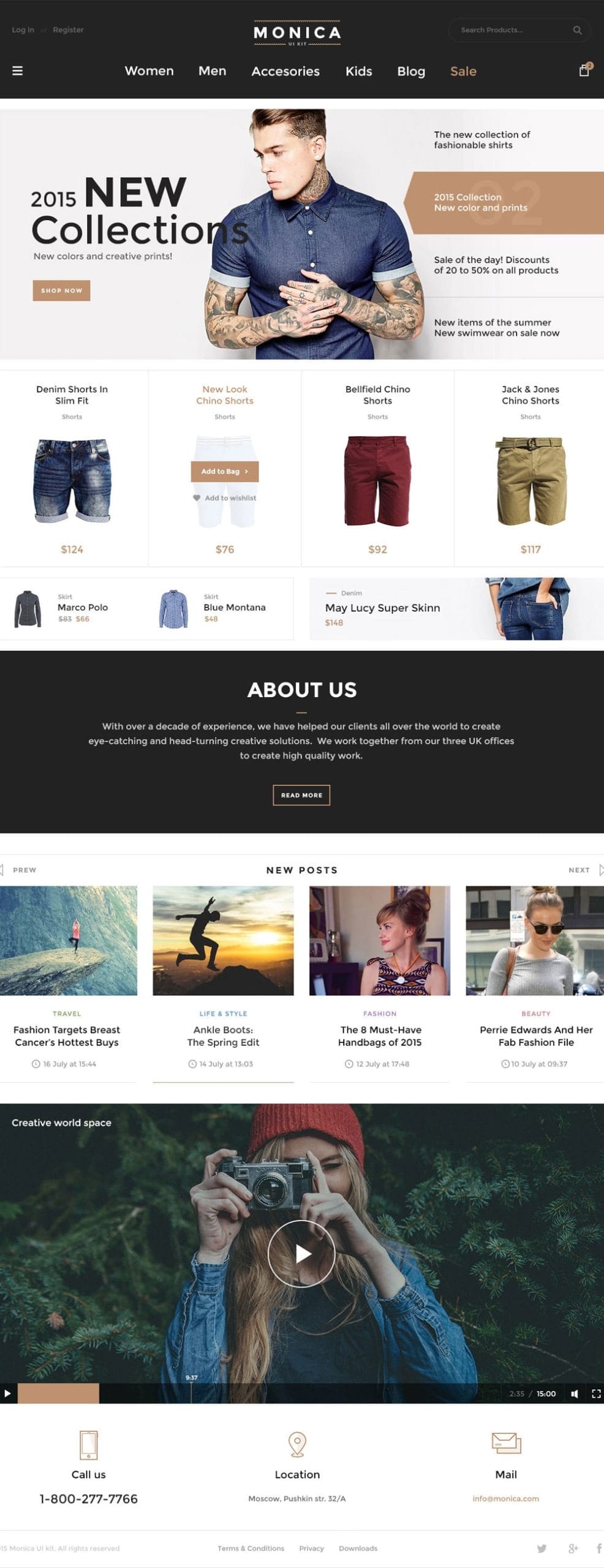 Latest Free Web Elements From September 2015 4 Monica Web UI Kit PSD
