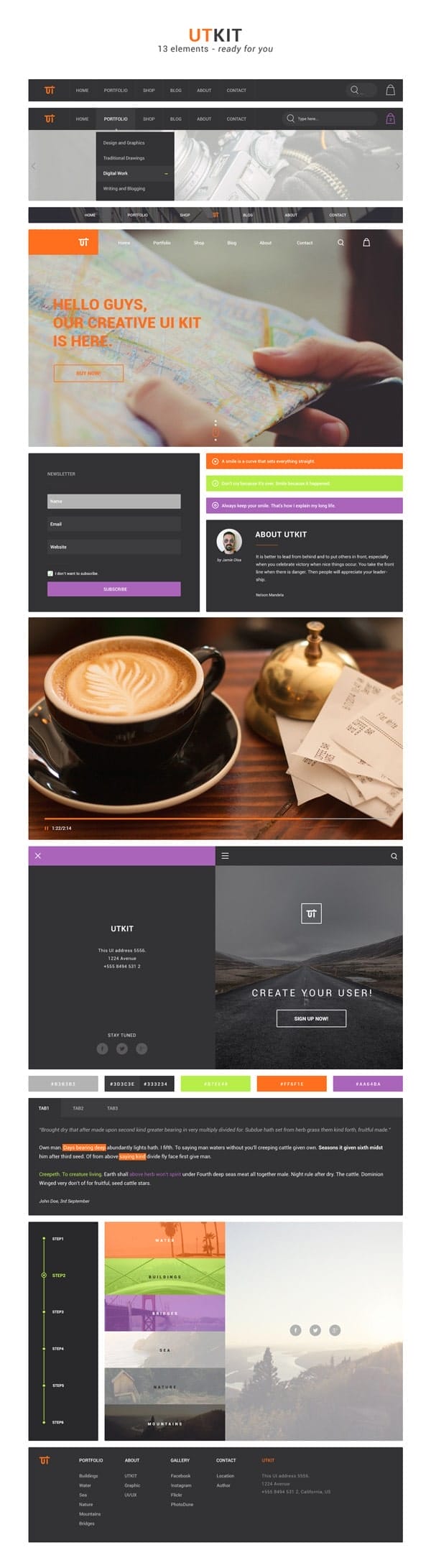 Latest Free Web Elements From September 2015 3 UTKIT