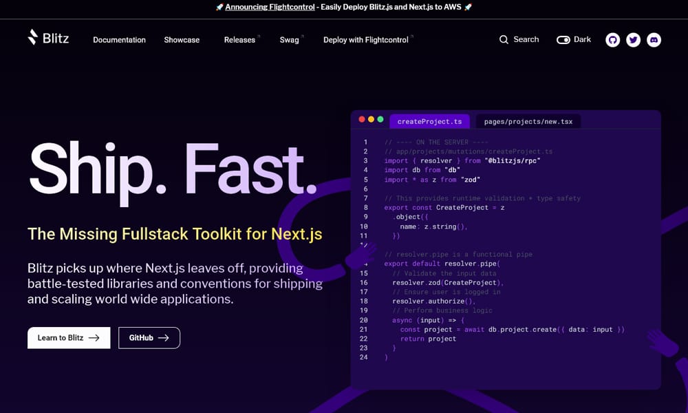 100+ Best Node.js Frameworks 40 Blitz.js