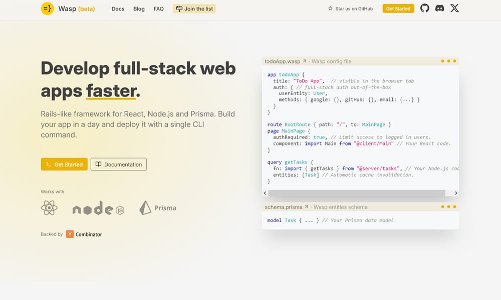 100+ Best Node.js Frameworks 41 Wasp