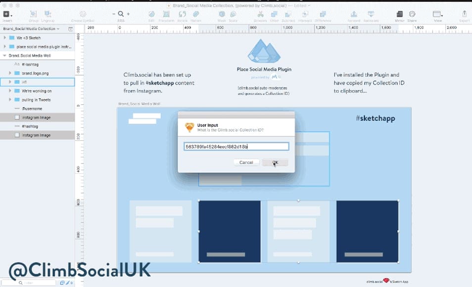 Place Social Media Sketch Plugin