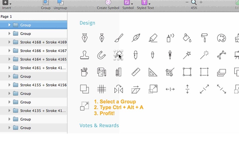 Select Group Layers