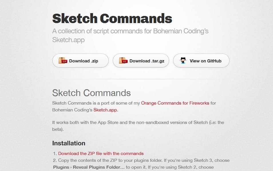 Sketch Commands