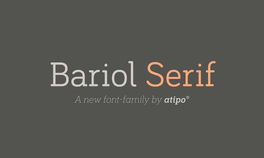 Free Resources For Designers From November 2015 60 Bariol Serif