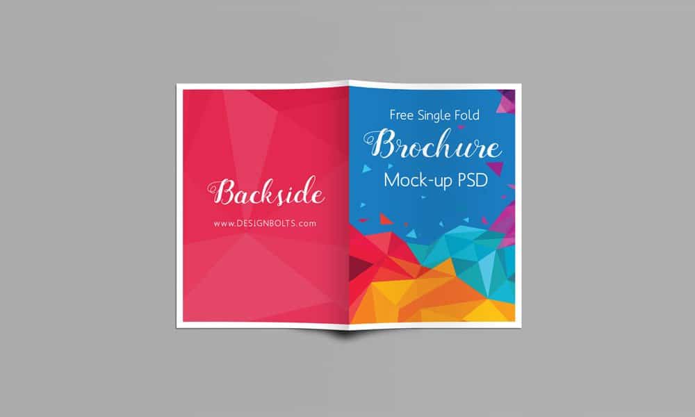 Free Resources For Designers From December 2015 20 Free A4 Single Fold Brochure Mock-up PSD