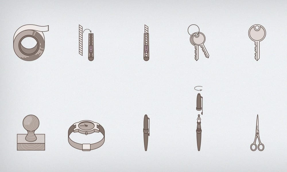 Free Resources For Designers From November 2015 43 Free Stationary Tone Icons