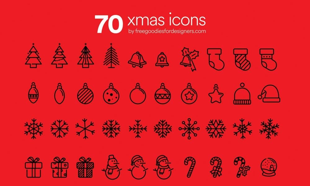 Free Resources For Designers From November 2015 44 Free Xmas Icons