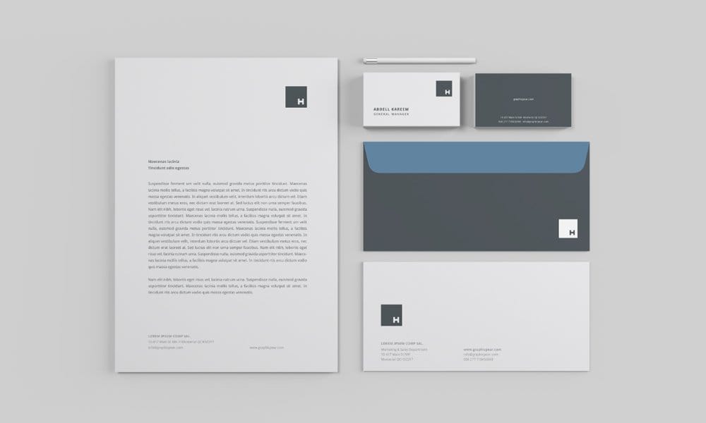 Free Resources For Designers From December 2015 19 Stationery Mockup PSD