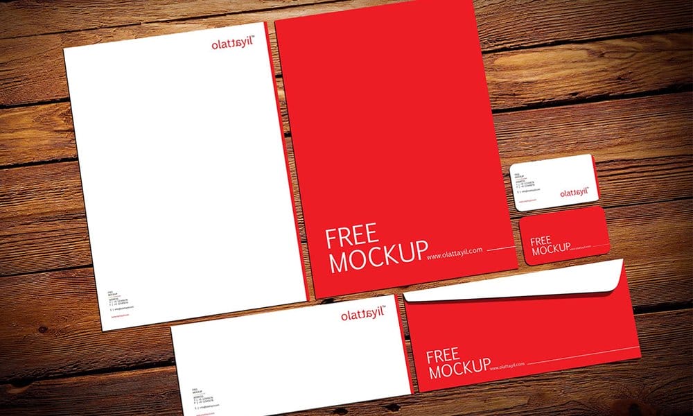 Free Resources For Designers From December 2015 26 Free Stationery Mockup PSD