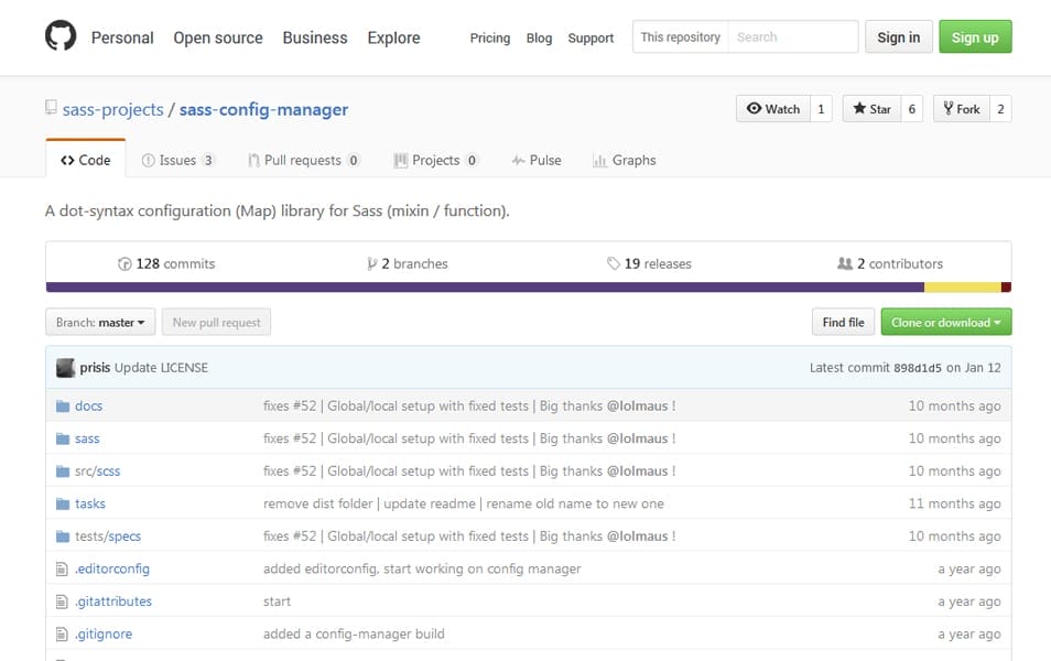65+ SASS Mixins Library 28 Sass Config Manager
