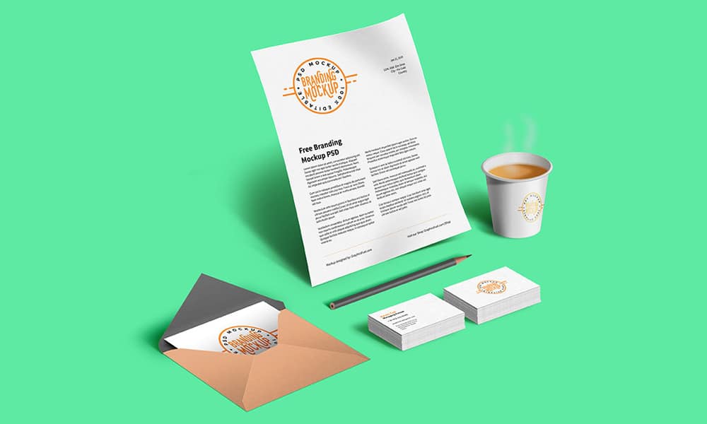 Free Resources For Designers From January 2016 28 Branding Mockup PSD