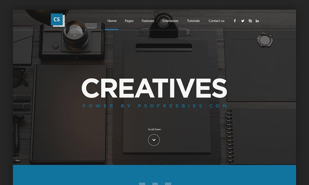 Digital Agency Website Template PSD