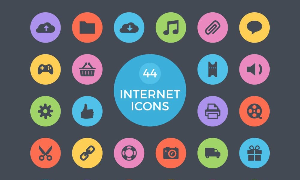 Free Resources For Designers From January 2016 47 Free Internet Vector Icons