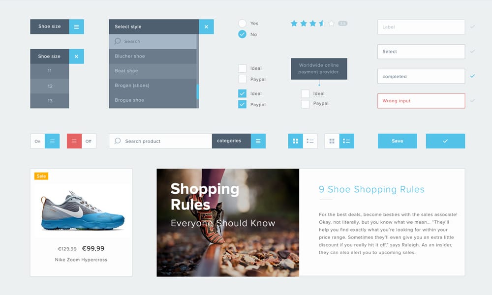 Free Resources For Designers From January 2016 4 Free UI Kit PSD