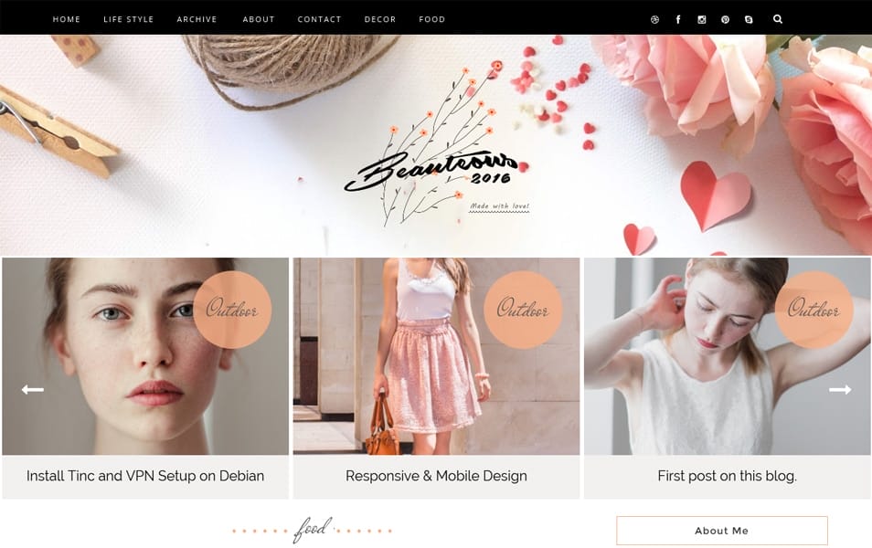 Beauteous Responsive Blogger Template