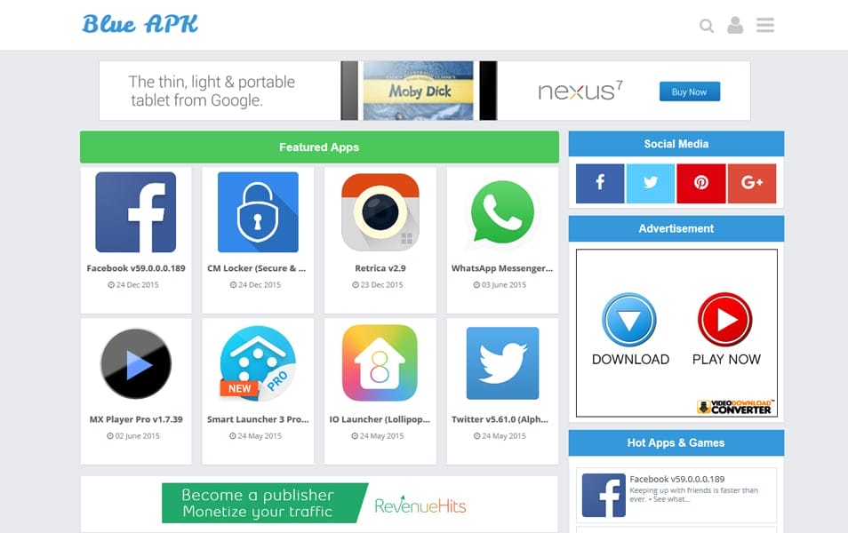 300+ Best Free Responsive Blogger Templates 2025 384 Blue APK Responsive Blogger Template