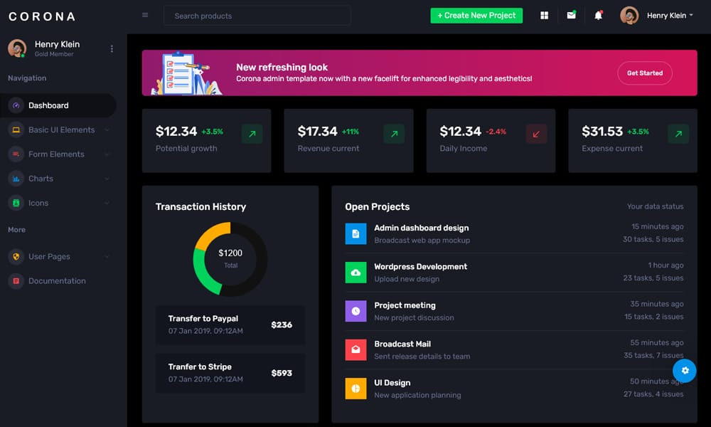 50+ Responsive Free AngularJS Admin Themes 2026 92 Corona Angular