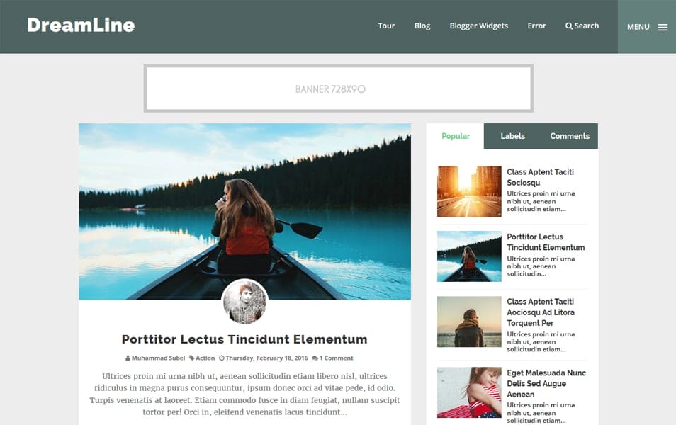 300+ Best Free Responsive Blogger Templates 2025 242 DreamLine Responsive Blogger Template