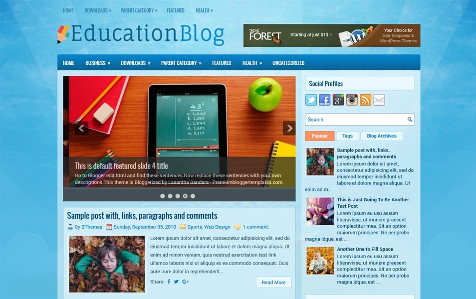 300+ Best Free Responsive Blogger Templates 2025 359 EducationBlog Responsive Blogger Template