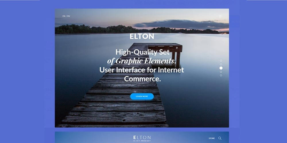 Elton UI Kit PSD