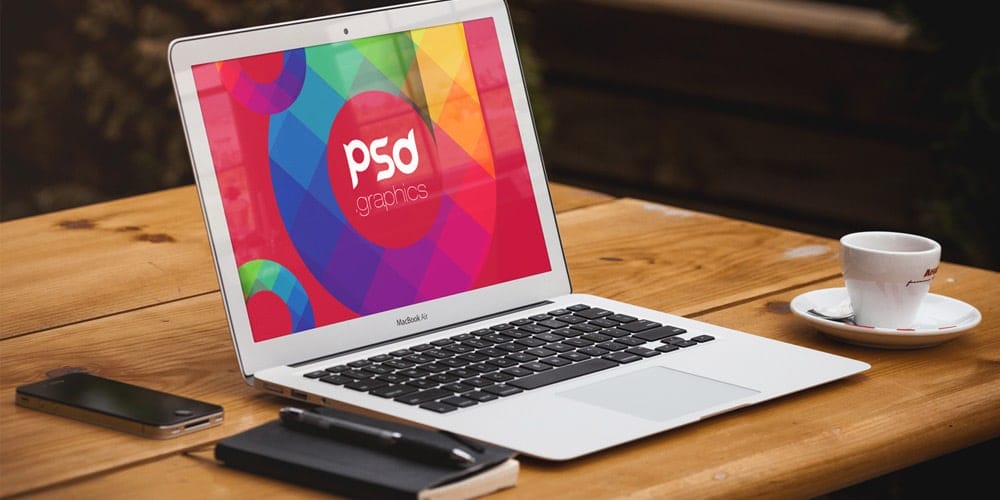 Free Macbook Air Mockup PSD